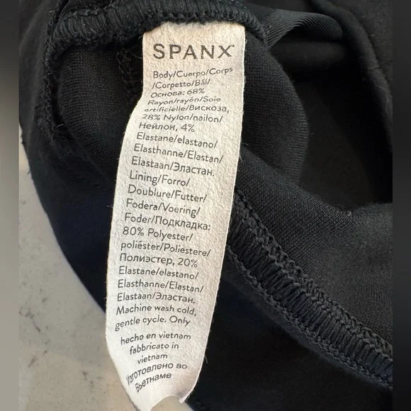 Spanx 20202R Perfect Black Ponte Ankle Pant Women’s Size L - Picture 9 of 15